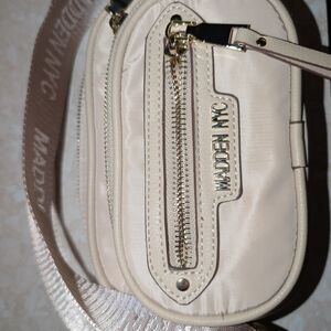Madden NYC Cream Crossbody Bag